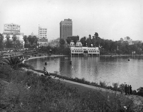 View of Westlake Park and buildings