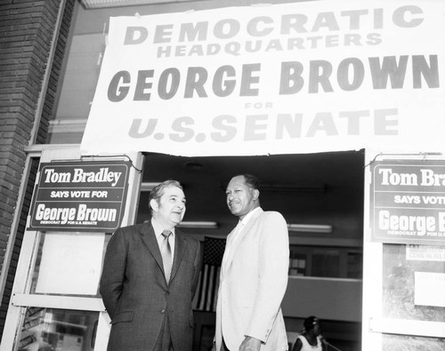 George Brown, Democrat for U.S. Senate