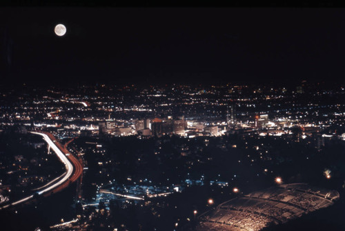 Hollywood at night