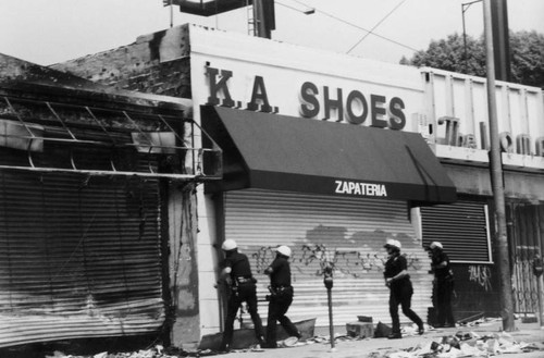 Police outside store