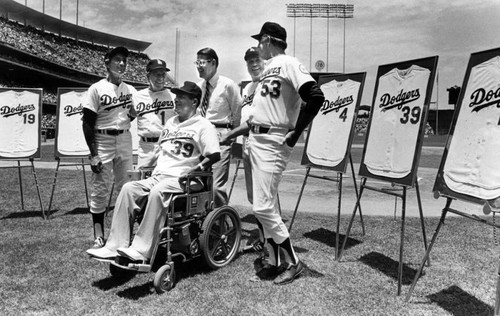 Former Dodger greats honored