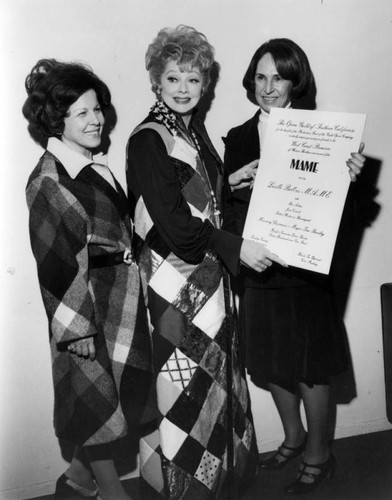 Lucille Ball with Mame poster