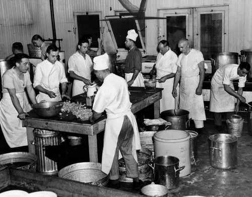 Cooks in the "galley"