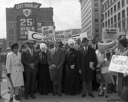Community leaders attend Civil Rights rally