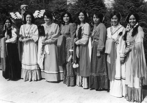 Native American wedding party