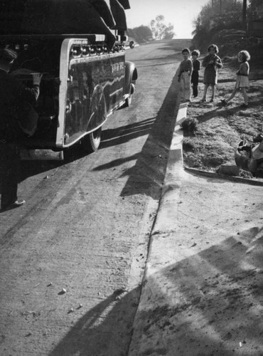 Getting the truck up Fargo Street