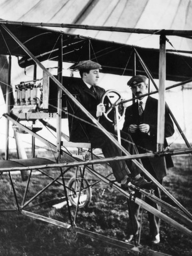 Unidentified pilot and Glenn Curtiss