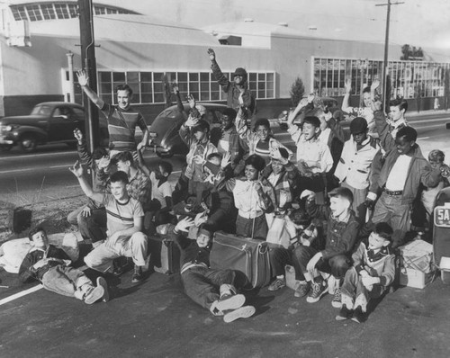 Boys going to camp