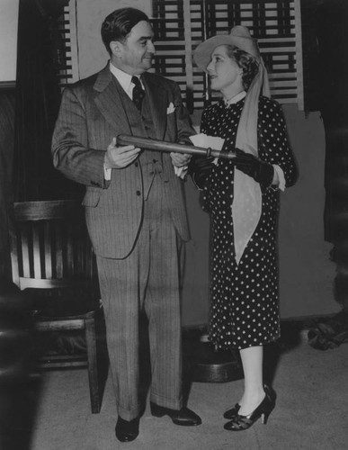 Sheriff Biscailuz and Mary Pickford