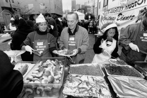 Christmas dinner at L.A. Mission