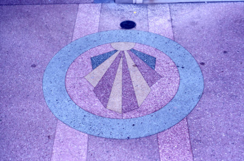 Terrazzo floor on Wilshire Boulevard