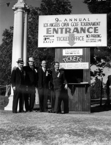 9th Annual L.A. Open, ticket booth