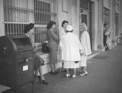 Gossiping outside MGM Studios