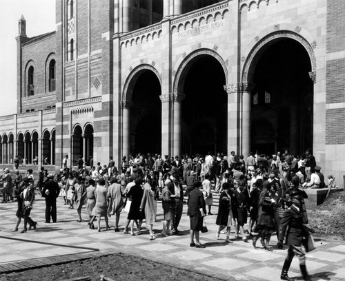 Opening day at new U.C.L.A. campus, view 4