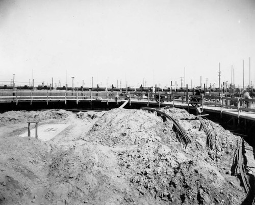 Overlooking the inside of a storage tank