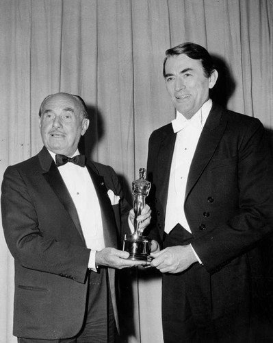 Jack Warner and Gregory Peck