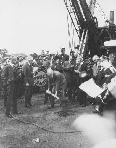 Frank Wiggins at groundbreaking