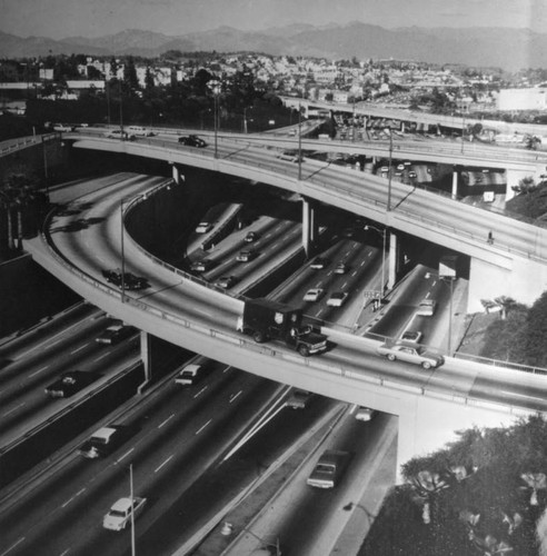 Harbor Freeway at 6th Street