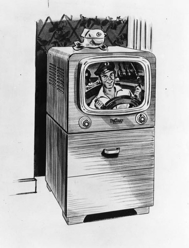 Drawing of a Hoffman tabletop TV