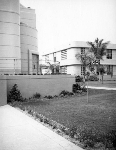 Manual Arts High School, auditorium and main building