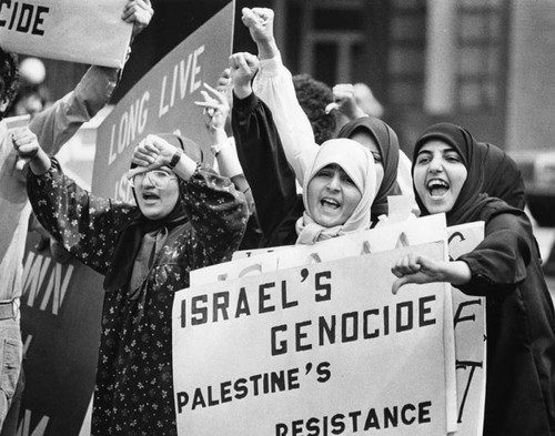 Moslem protest of Israel; Jewish protest of PLO
