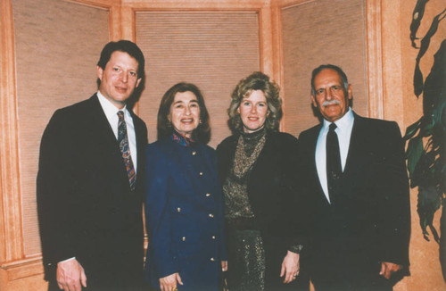 Vice President Gore with wife and friends