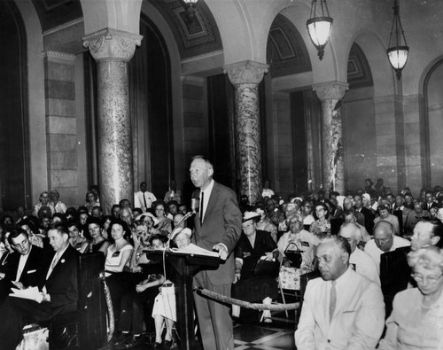 Temple Urban Renewal hearing, Council chambers