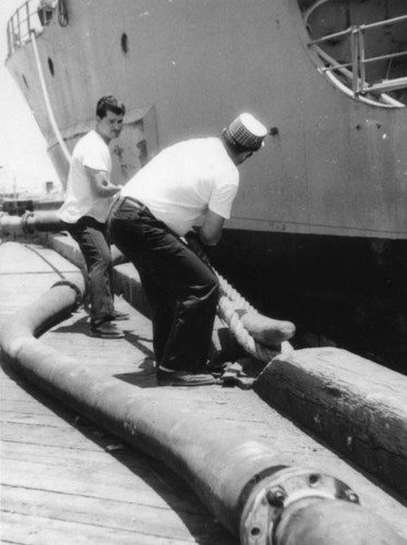 Dock workers in San Pedro