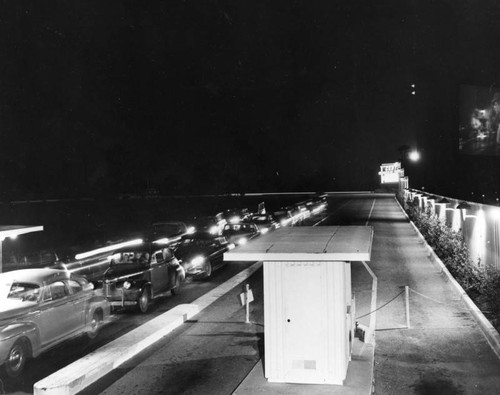 Car lines at the Century Drive-In