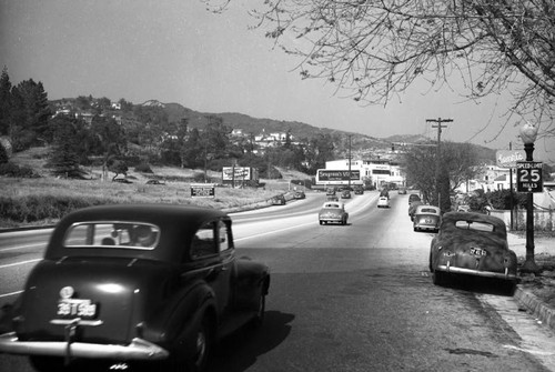 Sunset Boulevard, near Doheny Road