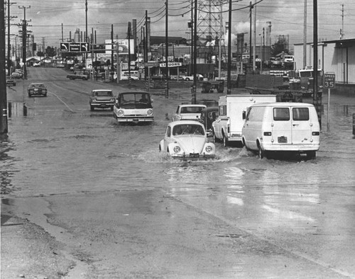 Flooded Anaheim Street, San Pedro