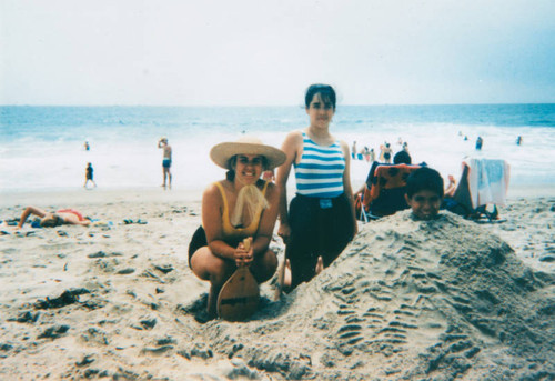 Family at the beach