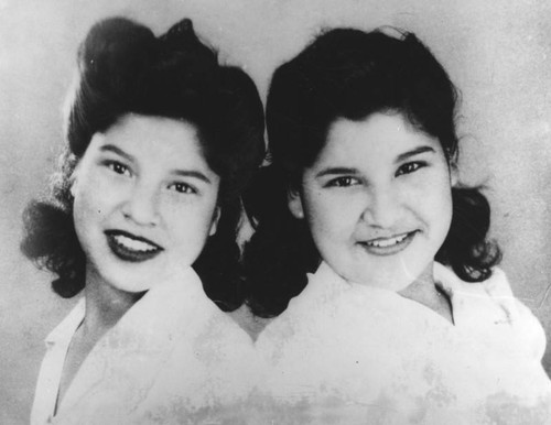 Twins, Mary and Vera Trejo — Calisphere