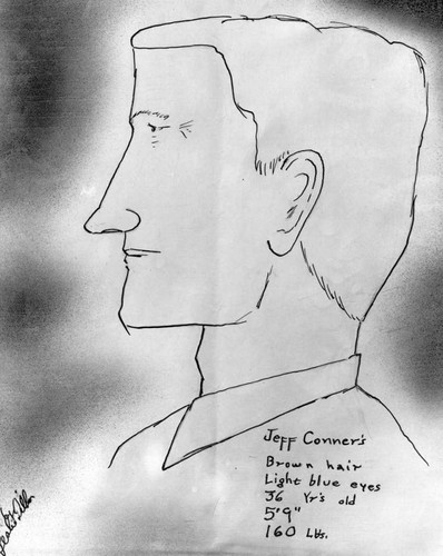 Drawing of accused suspect — Calisphere