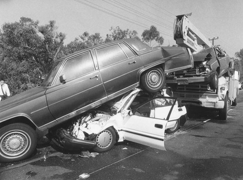 Pile-up on Golden State Freeway