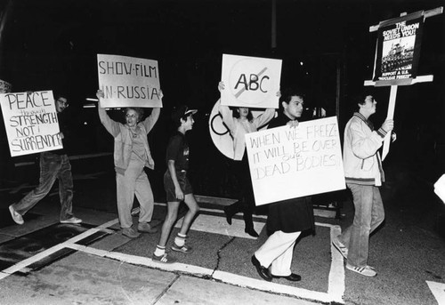 Anti-nuclear demonstration at ABC Studios