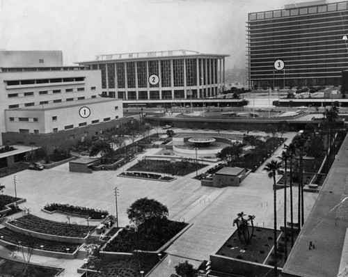 Civic Center Mall, looking west