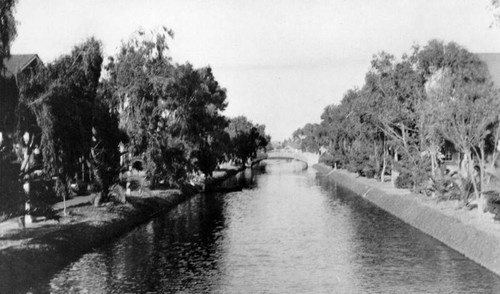 View of the Venice Canal in 1921