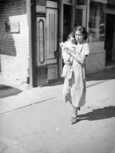 Woman and infant, Olvera Street