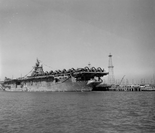 USS Shangri-La in Long Beach, 1945