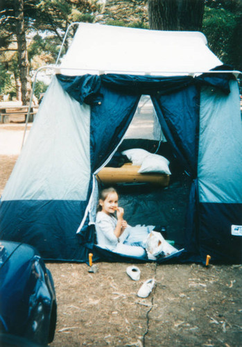 Girl at campground