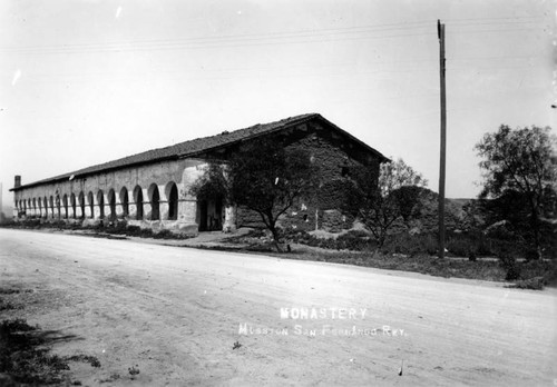 Convento Building and El Camino Real, San Fernando Rey de Espan~a Mission