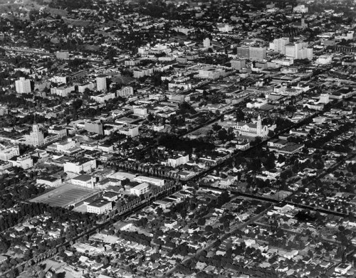 Hollywood aerial view