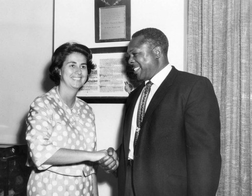 World Champion Boxer, Archie Moore at City Hall