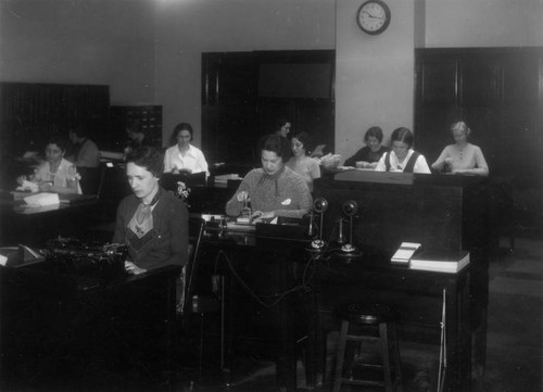 Circulation employees, Los Angeles Public Library