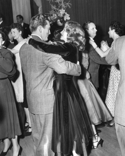 Rita Hayworth and Kirk Douglas