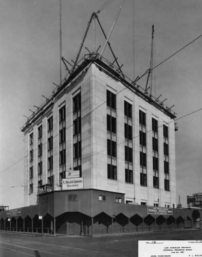 Construction with cladding, Federal Reserve Bank