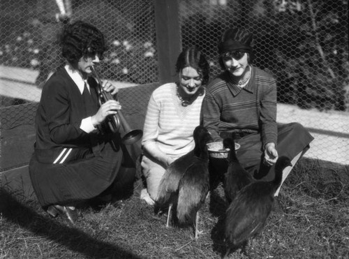 Women with birds