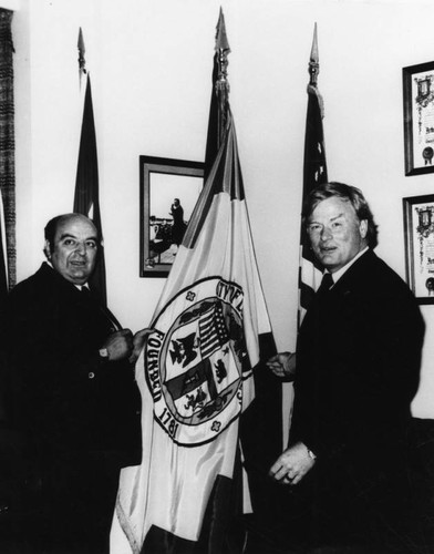 Mexican representative with Councilman Art Snyder