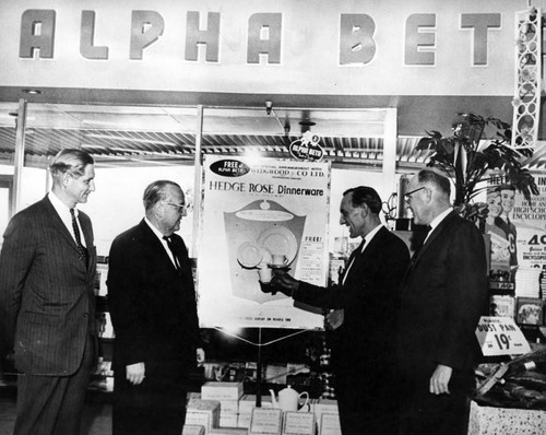 British Consul visits Alpha Beta display — Calisphere